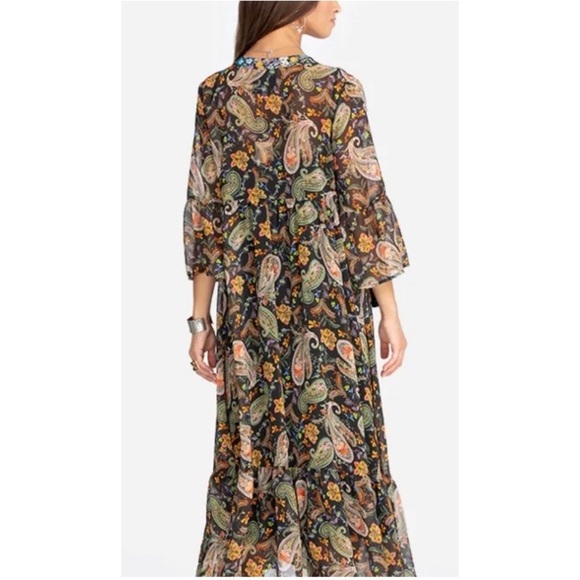 Johnny Was bryce Paisley Print midi  Dress NEW - Picture 6 of 13